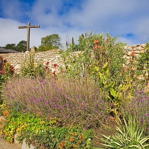 FLOWER GARDEN AT THE MISSION