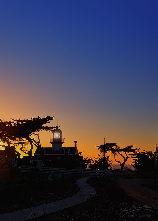 Point Pinos Lighthouse Silhouette | 