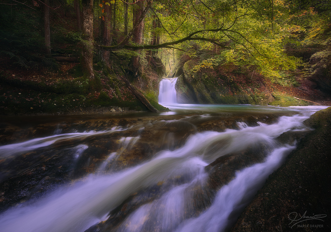 Eistobel Waterfall | Beautiful waterfall in Allgau, Germany in the Fall