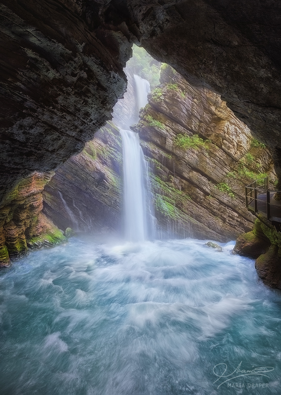 Thur Waterfall | A spectacular waterfall on the Thur river in Sankt Gallen, near Wildhaus and Alt St Johann.